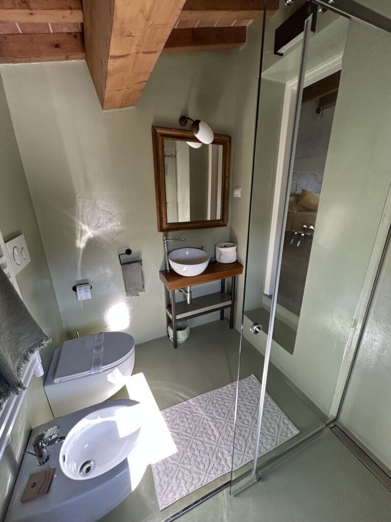 bagno privato della camera verde del matana B&B
