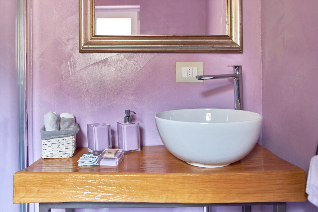 lavabo camera verde matana B&B